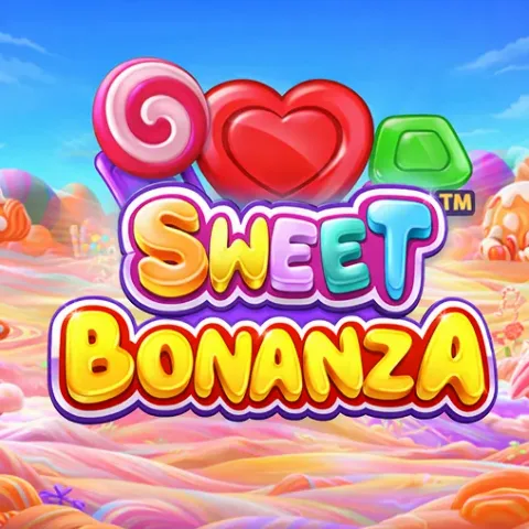 Sweet Bonanza kleurrijke snoep en fruit symbolen